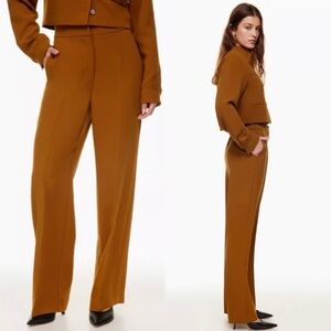 Aritzia Wilfred Pant Trouser Burnt Orange 0 Petite